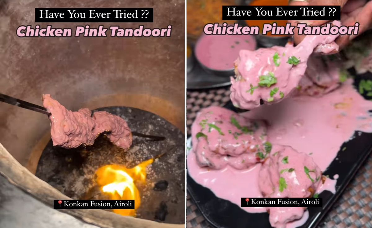 Viral Video Shows Pink Tandoori Chicken, Internet Calls It "Barbie-q Chicken"