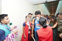 T20 World Cup 2024: मुंबई में विश्व विजेता टीम के चैंपियन का ऐसे हुआ स्वागत T20 World Cup 2024: मुंबई में विश्व विजेता टीम के चैंपियन का ऐसे हुआ स्वागत