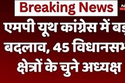 एमपी यूथ कांग्रेस में बड़ा बदलाव, 45 विधानसभा क्षेत्रों के चुने अध्यक्ष एमपी यूथ कांग्रेस में बड़ा बदलाव, 45 विधानसभा क्षेत्रों के चुने अध्यक्ष