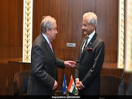 "Discussed Global Hotspots": S Jaishankar Meets UN Chief In Kazakhstan "Discussed Global Hotspots": S Jaishankar Meets UN Chief In Kazakhstan