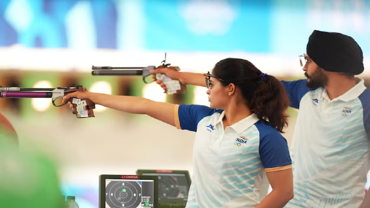 मनु भाकर-सरबजोत की जोड़ी ने रचा इतिहास,भारत ने जीता एक और मेडल