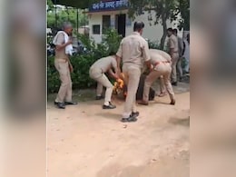 Man Sets Mother On Fire Inside UP Police Station, Films Her Man Sets Mother On Fire Inside UP Police Station, Films Her