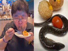 "Looks Alive": Viral Video Of Woman Eating Eel With 'Pani Puri' Is Making The Internet Cringe "Looks Alive": Viral Video Of Woman Eating Eel With 'Pani Puri' Is Making The Internet Cringe
