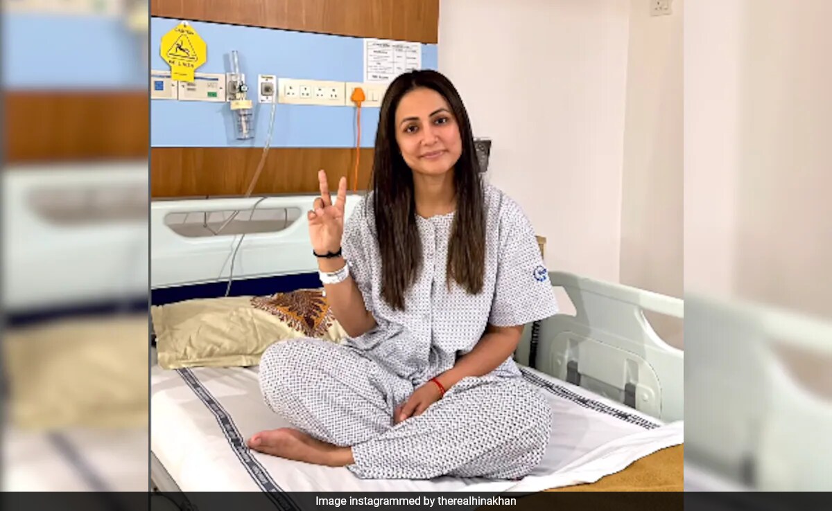 Hina Khan's Post From First Chemotherapy Session Gets Big Love From Mouni Roy And Others: "Unstoppable"