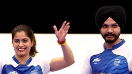 Paris Olympic 2024:&nbsp;मनु भाकर एक ही ओलंपिक में दो मेडल जीतने वाली पहली भारतीय बनीं, मिक्स्ड शूटिंग में जीता कांस्य