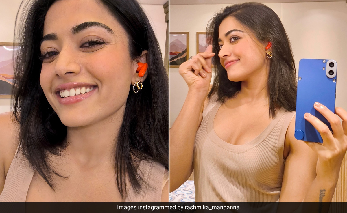 With Dewy Skin And Glossy Lips, Rashmika Mandanna Sets Everyday Makeup Goals In Her Selfie