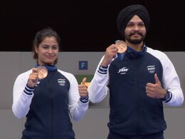 Here's How Manu Bhaker And Sarabjot Singh's Fathers Reacted After Their Paris Olympics Bronze Medal Win