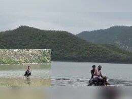 मगरमच्छों से भरी सिलीसेढ़ झील में युवकों ने चलाई कार-बाइक, रील बनाने के चक्कर में 9 नपे