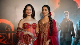 Tamannaah Bhatia And Shraddha Kapoor Made It A Red Letter Night In Their Matching Crimson Ethnic Looks