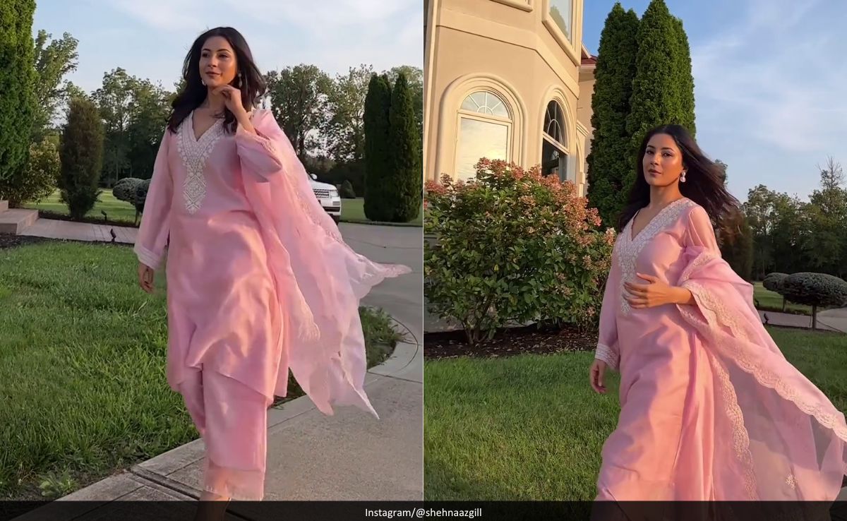 "Life Is Better In Pink" But Especially In This Pastel <i>Kurta</i> Suit For Shehnaaz Gill