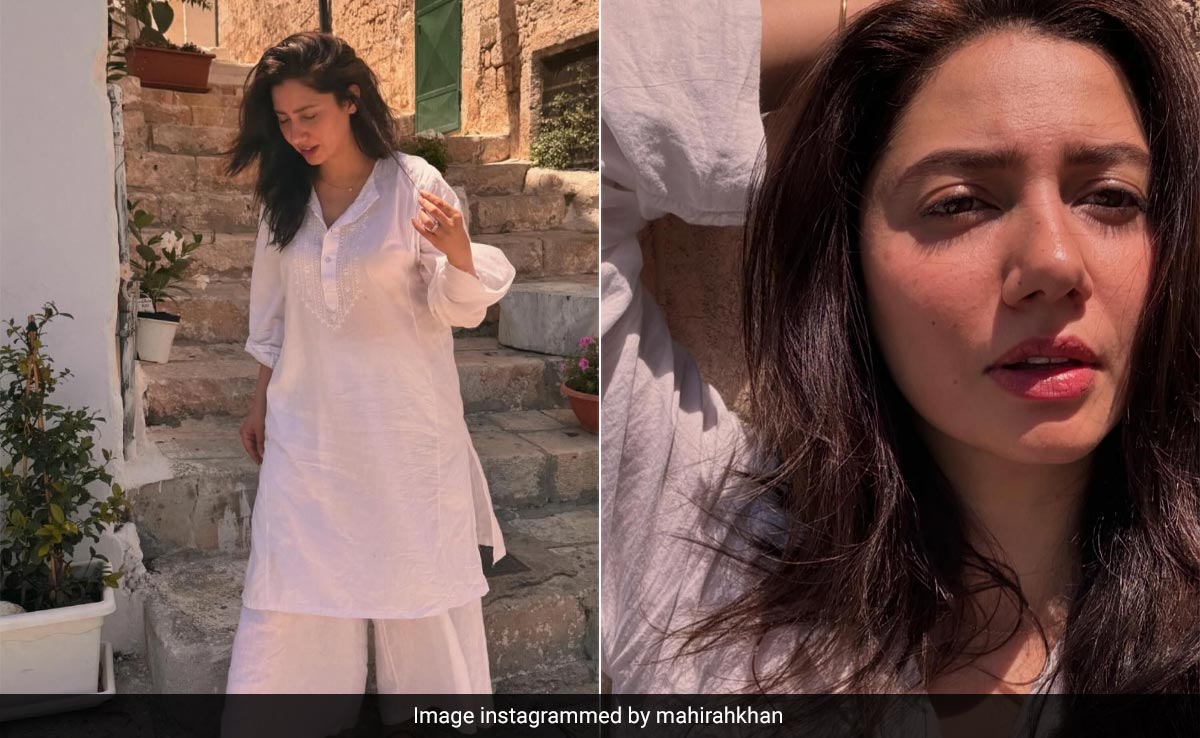 Mahira Khan's Breezy White <i>Kurta</i> And <i>Khussas</i> Are Her Stylish Travel Companions In Every Part Of The World
