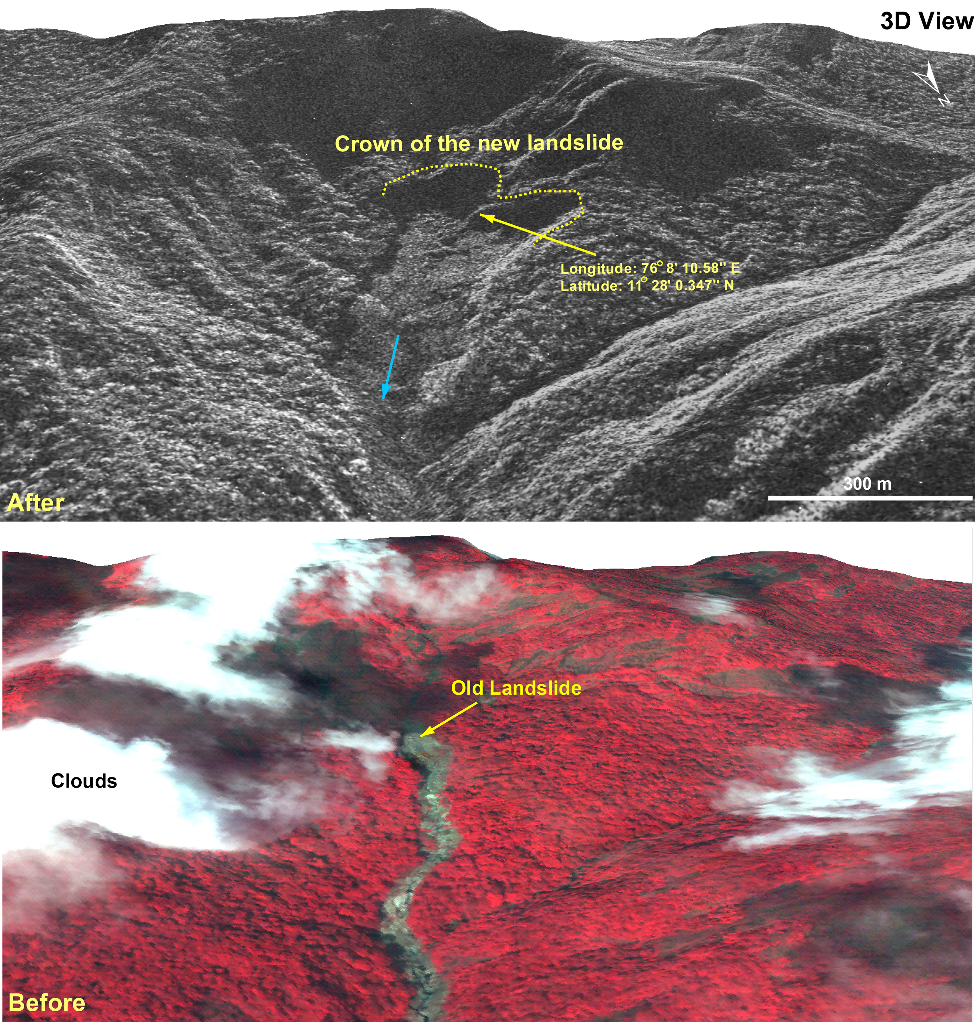 Satellite Images Show Devastation From Landslides In Kerala's Wayanad