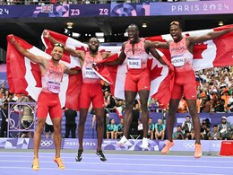 Andre De Grasse Anchors Canada To Olympic Men's 4x100m Relay Gold Andre De Grasse Anchors Canada To Olympic Men's 4x100m Relay Gold