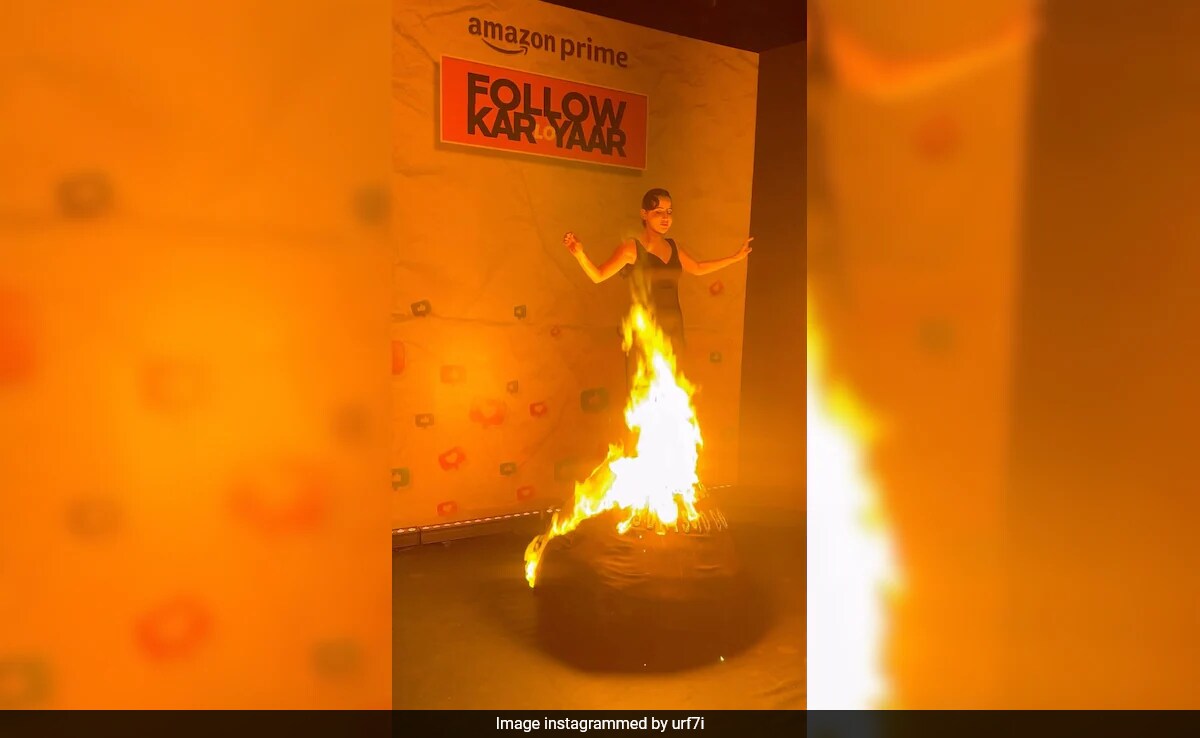 Uorfi Javed Sets Her Outfit On Fire (Literally): "Burned My Lashes And Eyebrows"