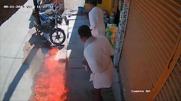 Caught On CCTV: Andhra Man's <i>Beedi</i> Break Sets Ablaze Shops, Vehicles