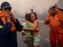 Residents Flee As Greece Wildfires Spread Despite "Superhuman" Efforts Residents Flee As Greece Wildfires Spread Despite "Superhuman" Efforts