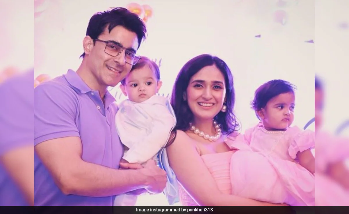 Pankhuri Awasthy And Gautam Rode Reveal Twin Babies' Faces To The World On 1st Birthday. See Post