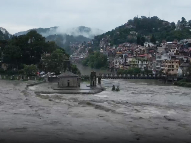 Drone Captures Flood-Like Situation In Himachal Pradesh's Mandi