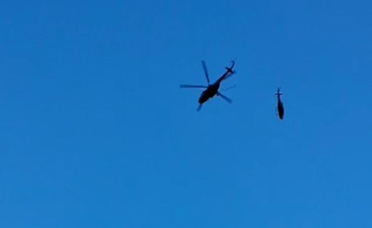 Helicopter, Being Airlifted By MI-17 Chopper, Crashes In Kedarnath