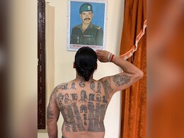 "Living Wall Memorial'': UP Man Tattoos Names Of 631 Soldiers On His Body "Living Wall Memorial'': UP Man Tattoos Names Of 631 Soldiers On His Body