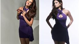 Palak Tiwari Elevated Her Majestic Purple Mini Dress With A Keyhole Cutout And Matching Rosettes