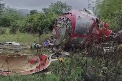 Helicopter With 4 On Board Crashes Amid Heavy Rain In Pune Helicopter With 4 On Board Crashes Amid Heavy Rain In Pune