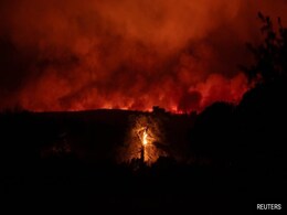 Raging Wildfire Forces Dozens To Evacuate In Greece Raging Wildfire Forces Dozens To Evacuate In Greece