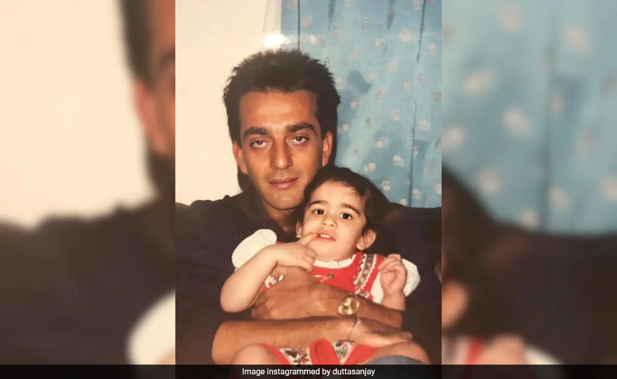 Sanjay Dutt And Trishala In Father Of All Throwbacks. See Birthday Post