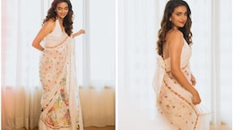 Keerthy Suresh Redefines Retro Style With An Ethnic Spin In A Beautiful White Floral <i>Saree</i>