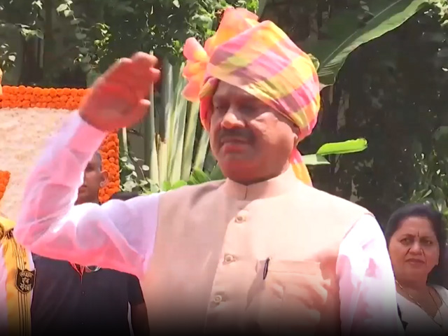 Lok Sabha Speaker Om Birla Hoists National Flag At His Residence