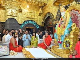 Gautam Adani, Wife Priti Adani Seek Blessings Of Saibaba At Shirdi Temple Gautam Adani, Wife Priti Adani Seek Blessings Of Saibaba At Shirdi Temple