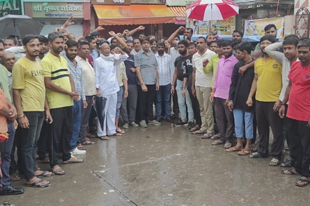 Protest against Khatu Shyam Corridor Protest against Khatu Shyam Corridor