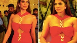 Malavika Mohanan Continued Her Red Streak In A Ravishing Crimson Cutout Dress
