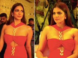 Malavika Mohanan Continued Her Red Streak In A Ravishing Crimson Cutout Dress