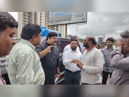 कोट्यवधीच्या पुलाच्या कामासाठी चार मजूर, मनसे आमदार  पोहोचला अन्... कोट्यवधीच्या पुलाच्या कामासाठी चार मजूर, मनसे आमदार  पोहोचला अन्...
