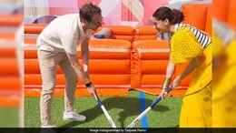 Watch: Taapsee Pannu Is "Perfecting The Art Of Hockey" With Husband Mathias Boe In Paris