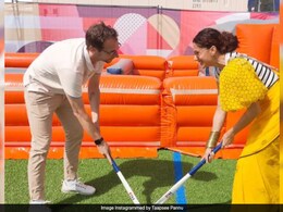 Watch: Taapsee Pannu Is "Perfecting The Art Of Hockey" With Husband Mathias Boe In Paris Watch: Taapsee Pannu Is "Perfecting The Art Of Hockey" With Husband Mathias Boe In Paris