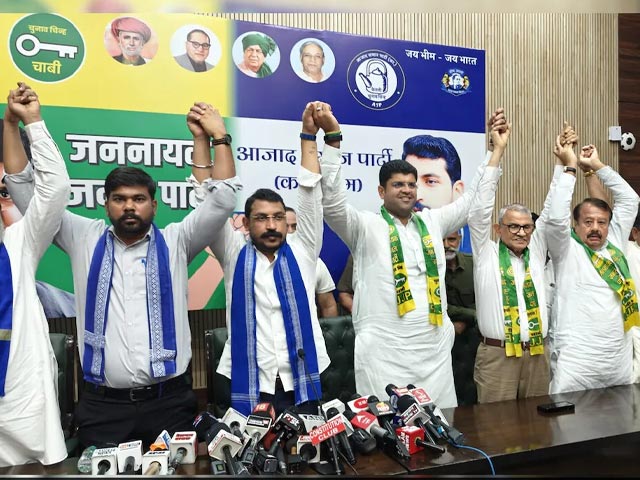 Dushyant Chautala's JJP, Chandra Shekhar Azad's Party Join Hands For Haryana Polls