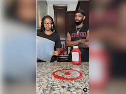Sister Nails The Viral Ketchup Challenge Set By Brother, Internet Calls Her "Genius"