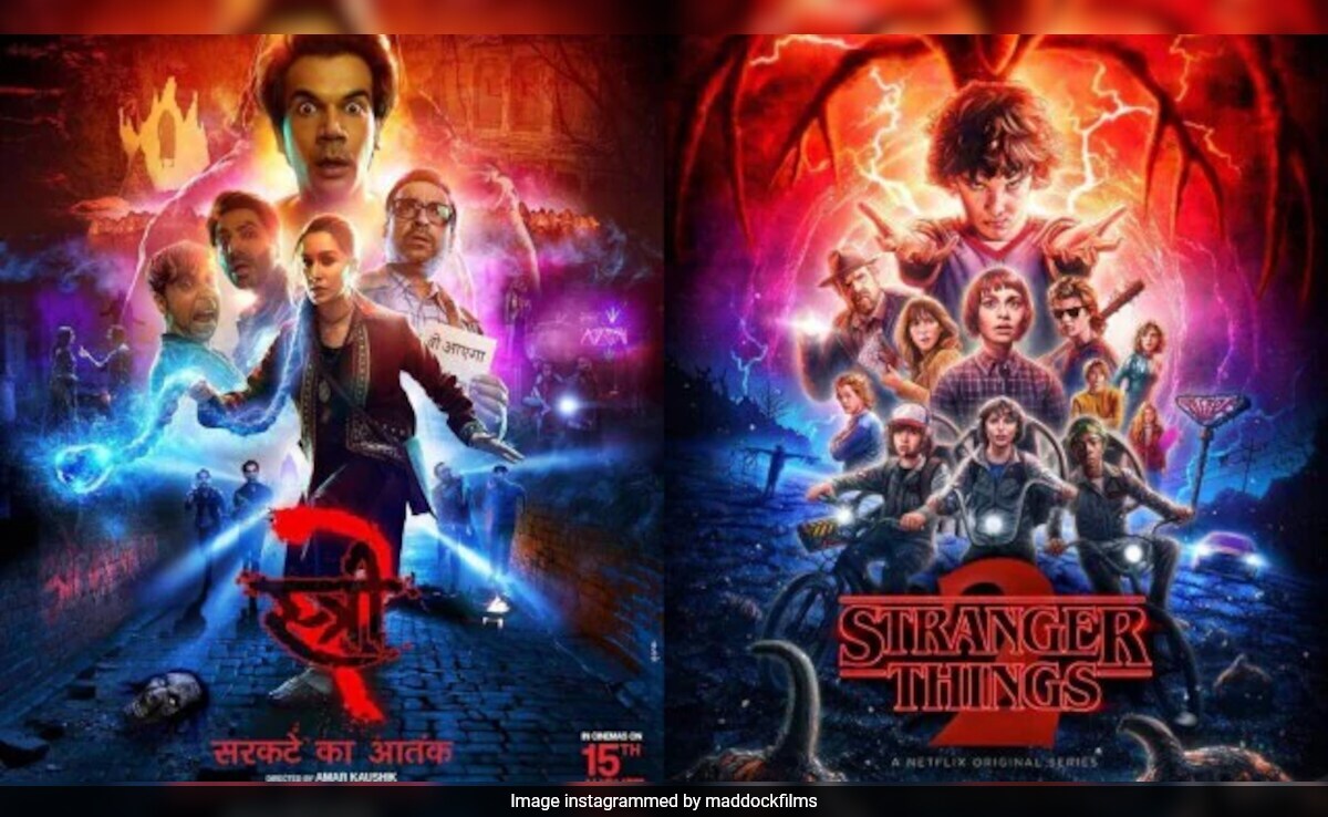 "Copy Or Coincidence?": The Internet Spots Similarities Between <i>Stree 2</i> And <i>Stranger Things 2</i> Posters