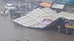 Video: Billboard Collapses In Pune On Top Of 3 Vehicles Amid Heavy Rain