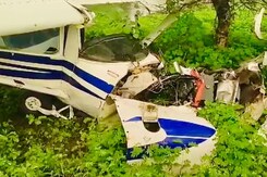 Trainer Aircraft Crashes In Madhya Pradesh's Guna Injuring Two Pilots Trainer Aircraft Crashes In Madhya Pradesh's Guna Injuring Two Pilots