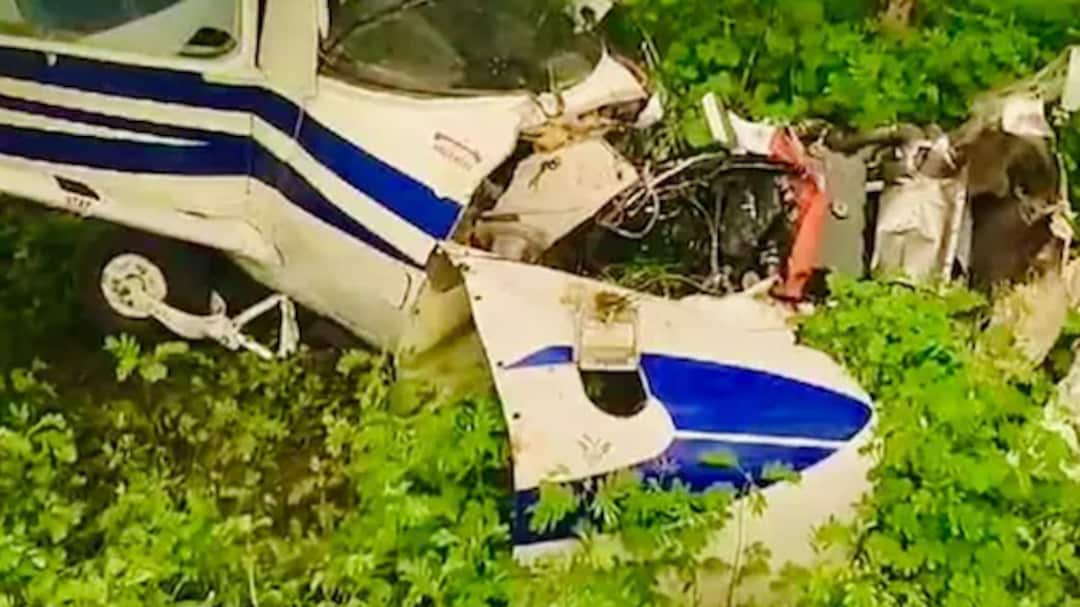Pune News: Training Aircraft Crashes Near Baramati | Watch Video