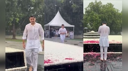Sachin Pilot: बारिश में तरबतर सचिन पायलट का वीडियो वायरल, राजीव गांधी के समाधि स्थल की कर रहे परिक्रमा&nbsp;