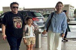 Adnan Sami's Airport Famjam With Wife Roya Faryabi And Daughter Medina Adnan Sami's Airport Famjam With Wife Roya Faryabi And Daughter Medina