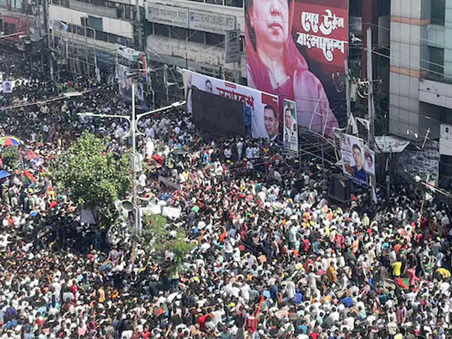 Hundreds Gather At Indo-Bangladesh Border To Seek Refuge In India