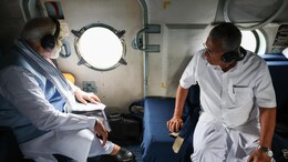 PM Modi Carries Out Aerial Survey Of Landslide-Hit Wayanad