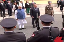 PM Narendra Modi Receives A Ceremonial Welcome At Chancellery, In Warsaw PM Narendra Modi Receives A Ceremonial Welcome At Chancellery, In Warsaw