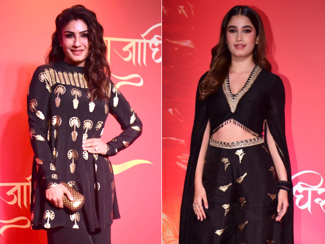 Raveena Tandon And Rasha Thadani's Red Carpet Moment