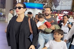 Done With European Holiday, Saif Ali Khan And Kareena Kapoor Fly Into Mumbai Done With European Holiday, Saif Ali Khan And Kareena Kapoor Fly Into Mumbai